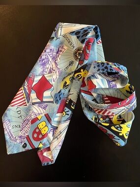 New Roads Made in Canada Vintage Nautical Map Design Tie